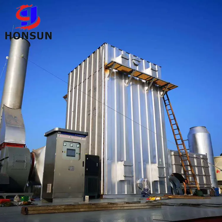 Equipamento de tratamento de gases residuais da máquina Stenter